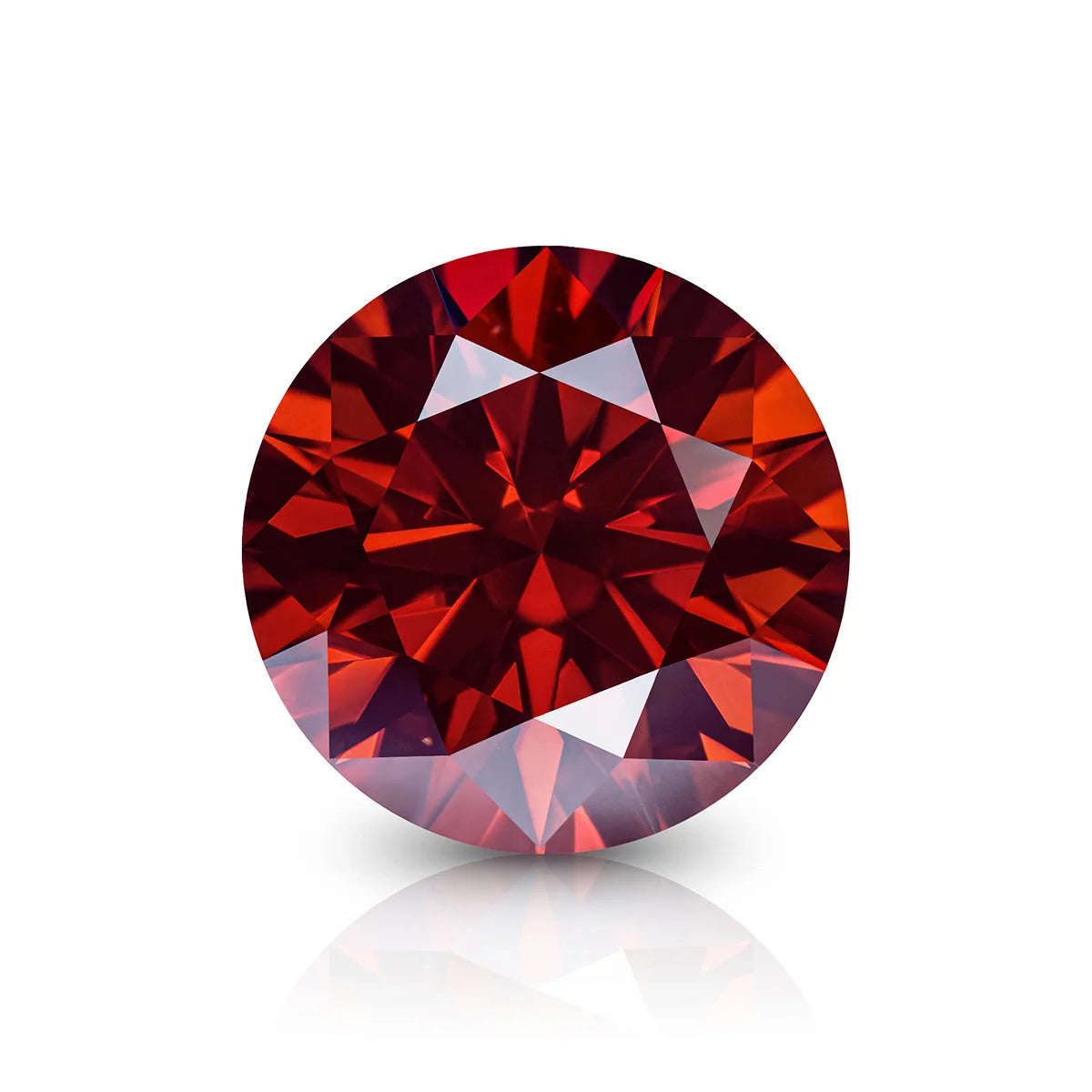 Garnet Red Moissanite Stone 0.5ct-3ct D Color Gemstone Loose Gemstones Passed Diamond Tester GRA Certificate Ring Material