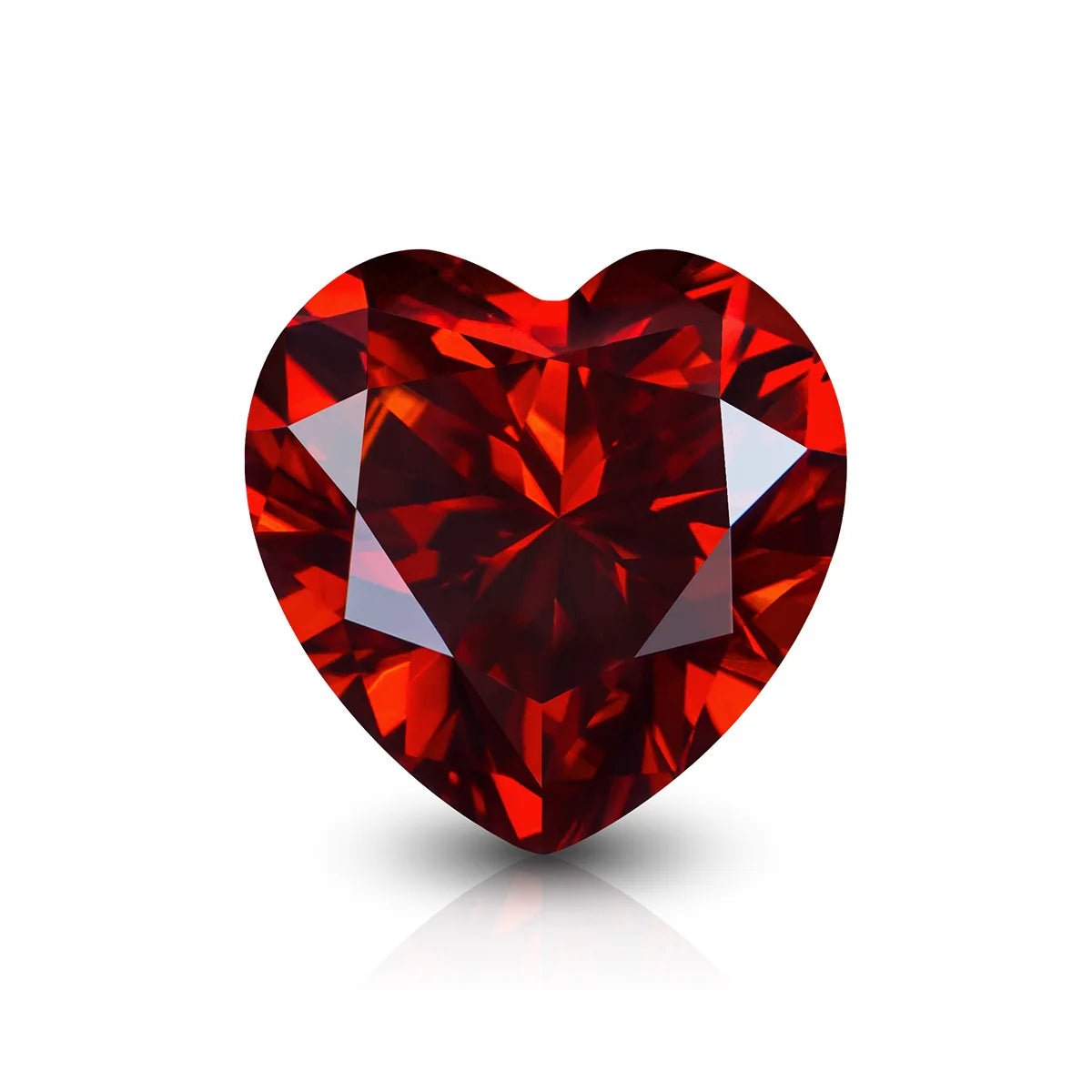 Garnet Red Moissanite Stone 0.5ct-3ct D Color Gemstone Loose Gemstones Passed Diamond Tester GRA Certificate Ring Material