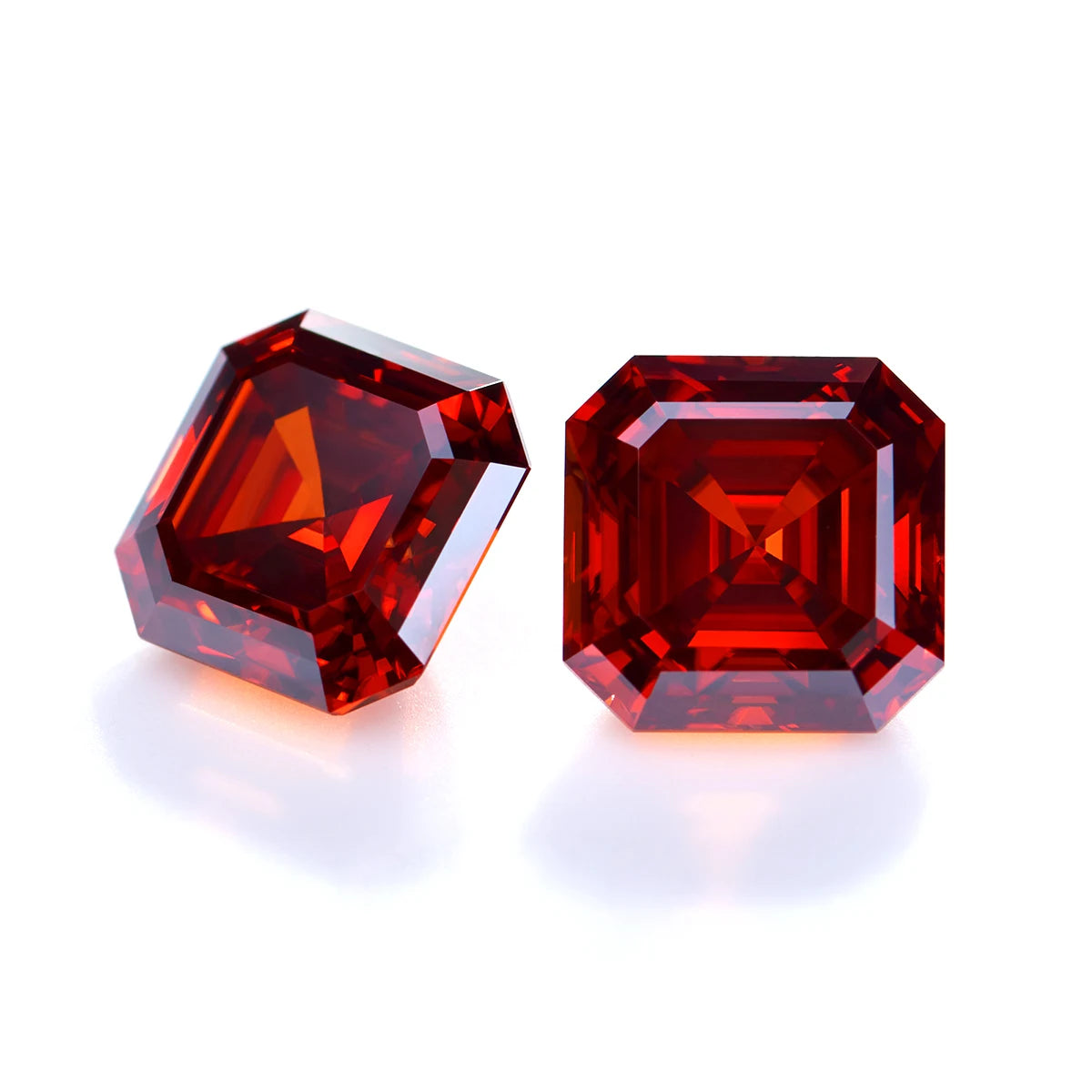 Garnet Red Moissanite Stone 0.5ct-3ct D Color Gemstone Loose Gemstones Passed Diamond Tester GRA Certificate Ring Material