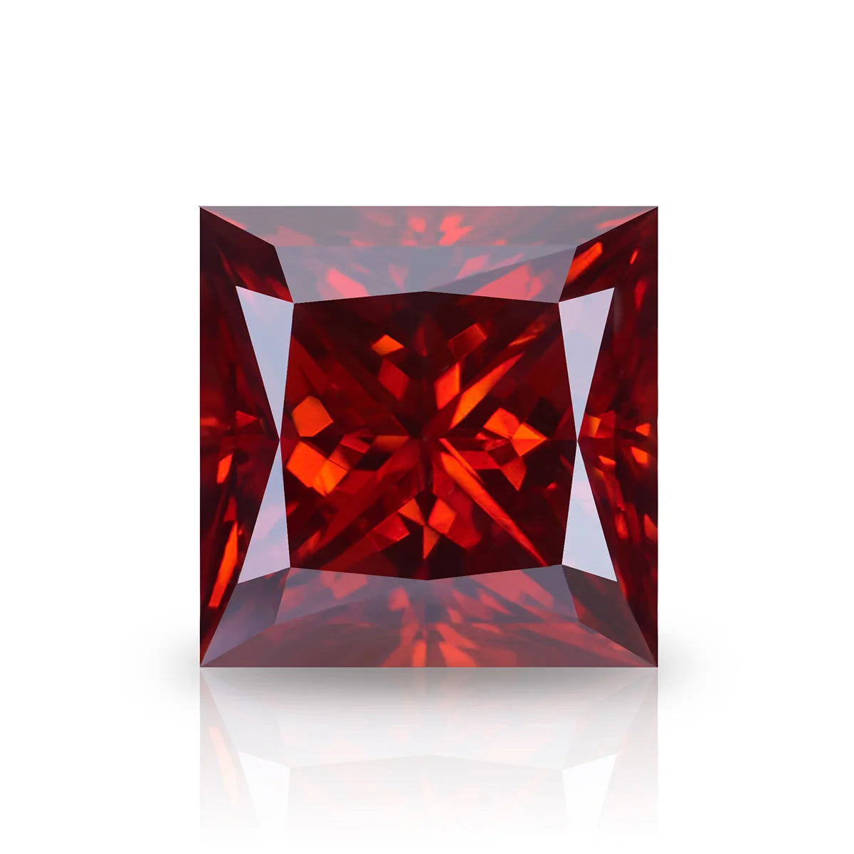 Garnet Red Moissanite Stone 0.5ct-3ct D Color Gemstone Loose Gemstones Passed Diamond Tester GRA Certificate Ring Material