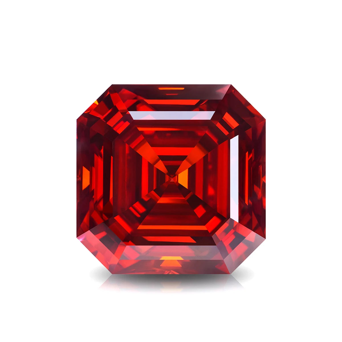 Garnet Red Moissanite Stone 0.5ct-3ct D Color Gemstone Loose Gemstones Passed Diamond Tester GRA Certificate Ring Material