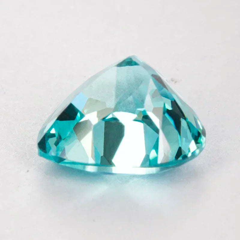 Heart Shape Lab Grown Paraiba VVS1 Stone for Charms Diy Advanced Jewelry Making Bracelet Materials Selectable AGL Certificate